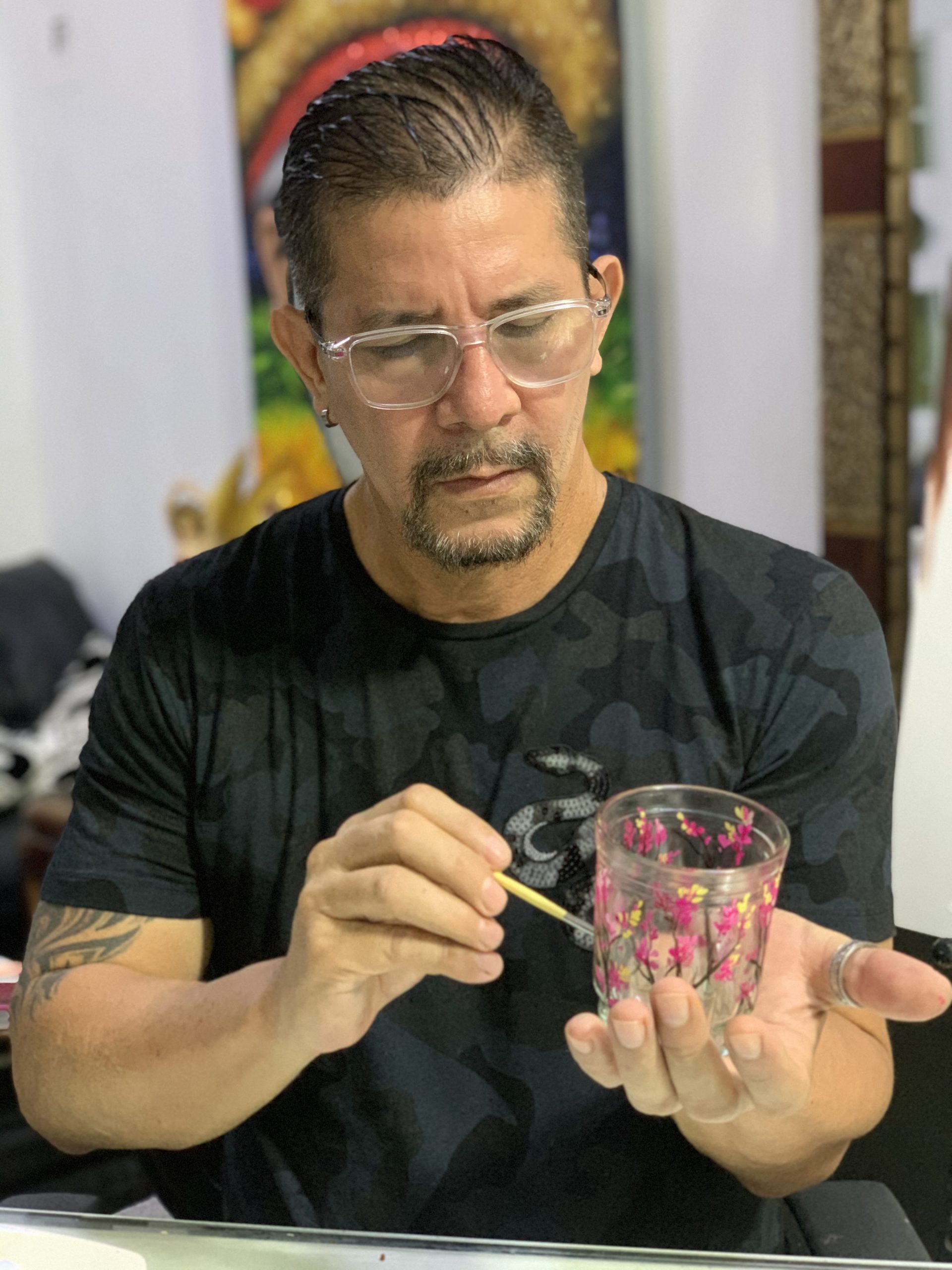 Taller de pintura con el artista plástico Jairo Saldaña