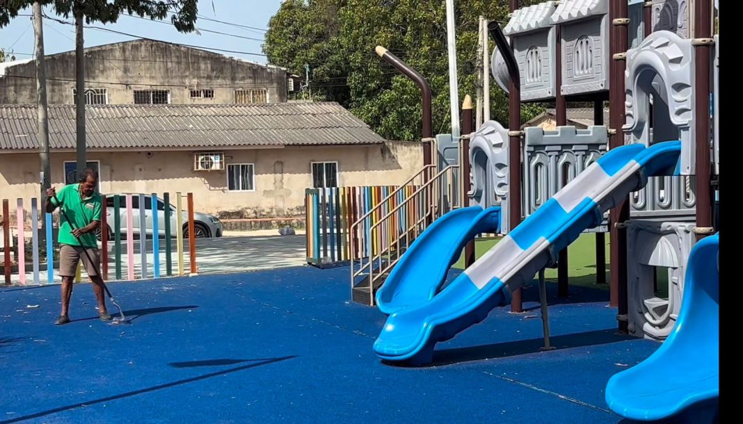Edumas, Interaseo y comunidad recuperan el parque del barrio La María en Soledad
