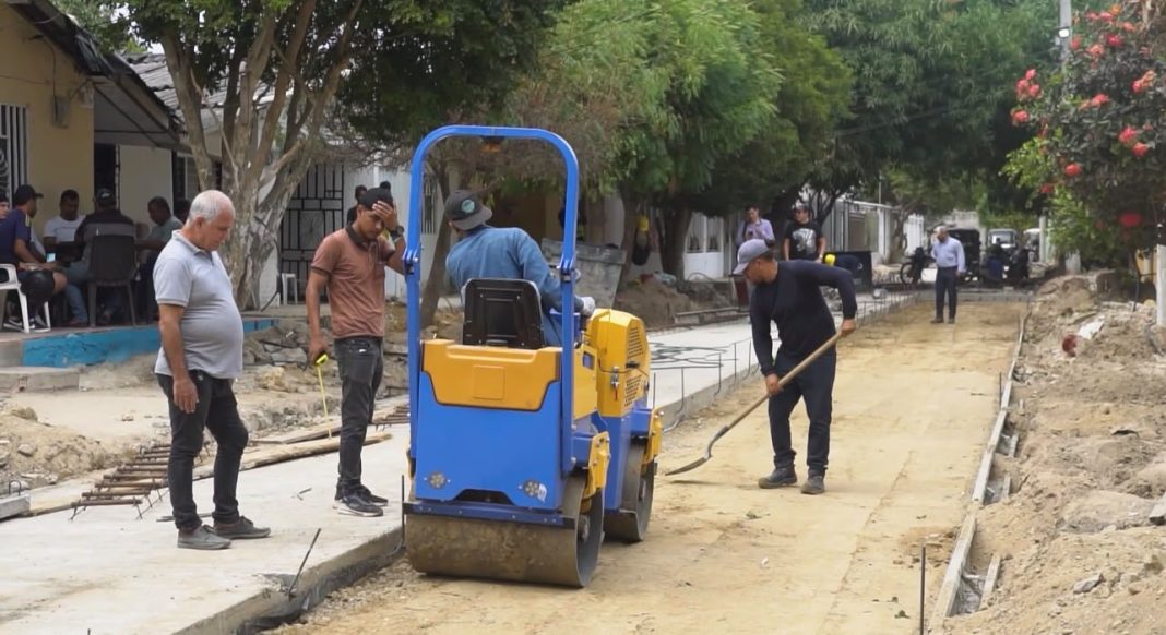 La transformación de la calle 25B del barrio Ferrocarril mejora la calidad de vida de cientos de familias en Soledad