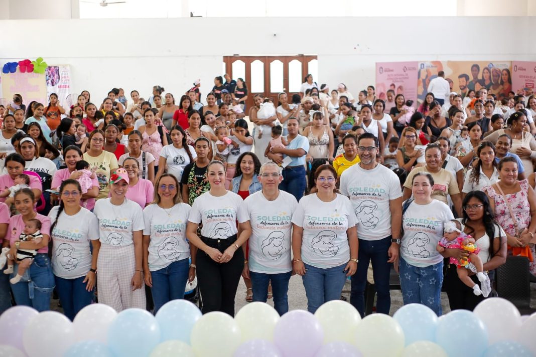 Más de 300 madres participaron en jornada de lactancia materna en Soledad