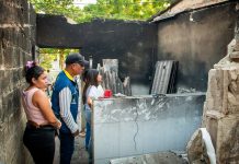 Incendio en vivienda de La María: Soledad entrega ayuda humanitaria a familia afectada