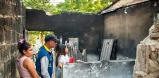 Incendio en vivienda de La María: Soledad entrega ayuda humanitaria a familia afectada